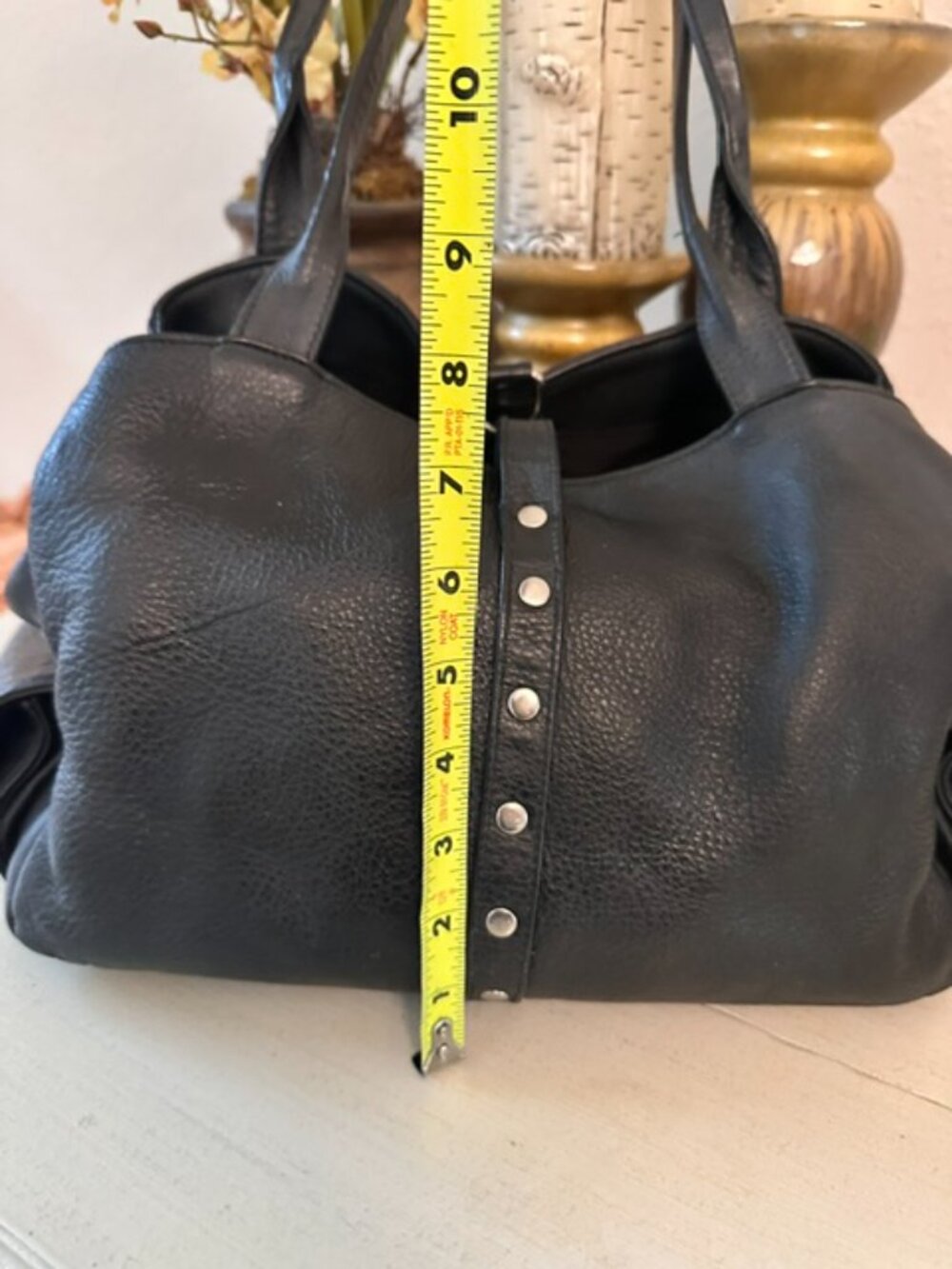 Botkier "Biker Bag" Black Leather with Chrome-EUC - Picture 12 of 14